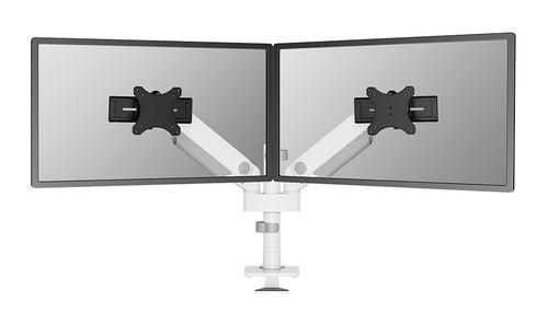 Neomounts DS65S-950WH2 Monitorarm 24-34" - Gasfeder - Topfix - mehrfach verstellbar - 180°-Stopp