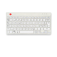 R-Go Tools Ergonomische Tastatur R-Go Compact Break, kompakte Tastatur mit Pausensoftware, QWERTY (NORDIC), Bluetooth, Weiß