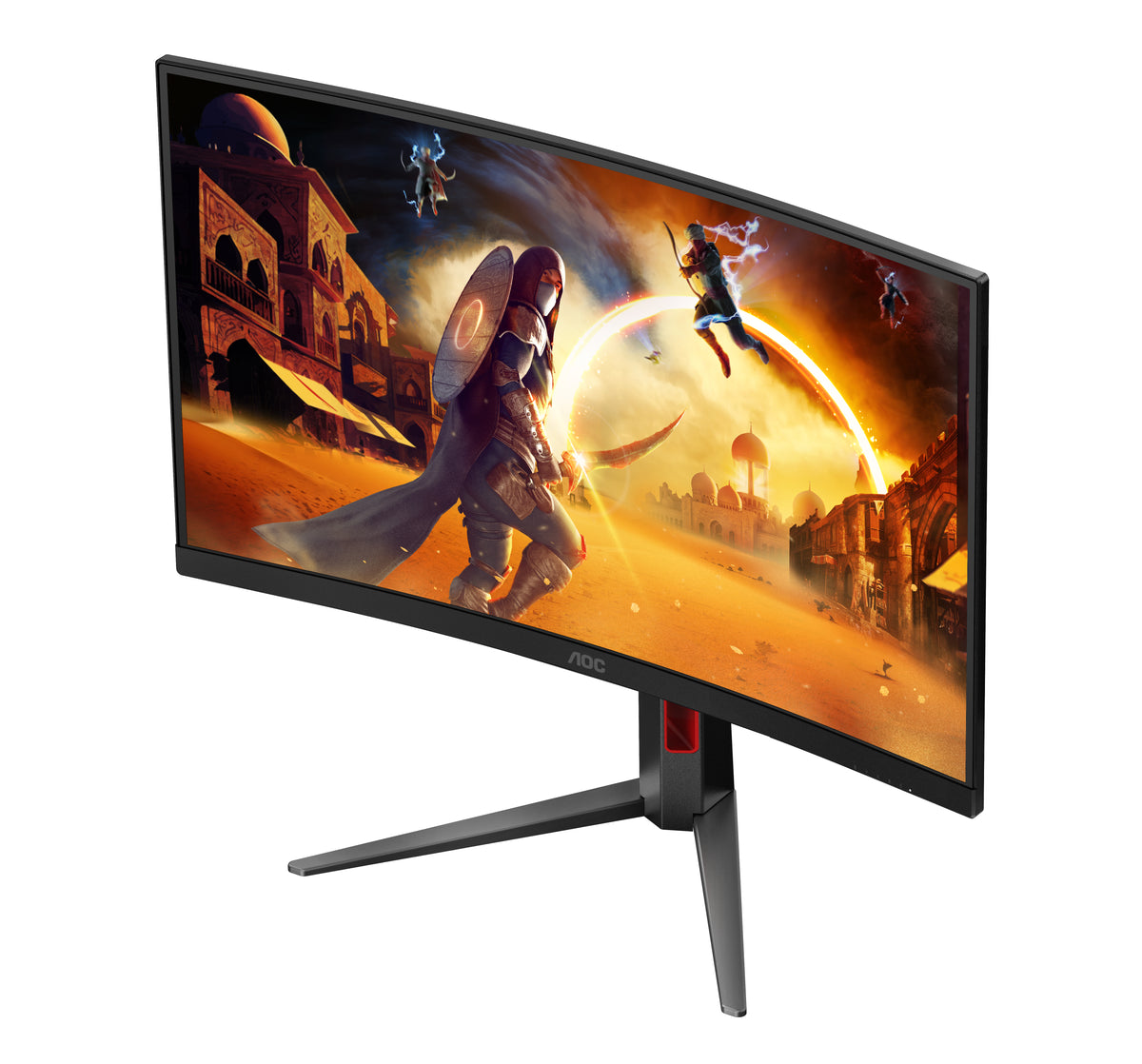 AOC G4 CQ27G4Z2AD Computerbildschirm 68,6 cm (27") 2560 x 1440 Pixel Schwarz, Rot