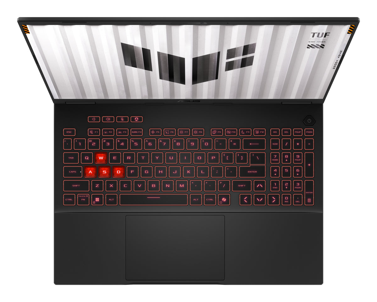 ASUS TUF Gaming A16 FA608UMI-TU319W AMD Ryzen™ 7 260 Laptop 40,6 cm (16") WUXGA 16 GB DDR5-SDRAM 512 GB SSD NVIDIA GeForce RTX 5060 Wi-Fi 6E (802.11ax) Windows 11 Home Schwarz, Grau QWERTZ Deutsch