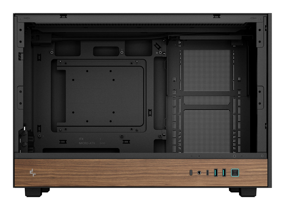 DeepCool CH260 WOOD Micro Tower Schwarz, Holz