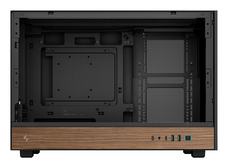 DeepCool CH260 WOOD Micro Tower Schwarz, Holz