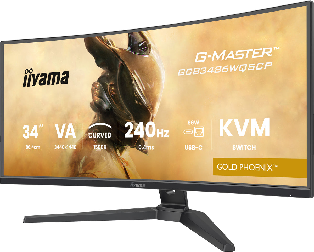 iiyama G-MASTER GCB3486WQSCP-B1 Computerbildschirm 86,4 cm (34") 3440 x 1440 Pixel UltraWide Quad HD Schwarz