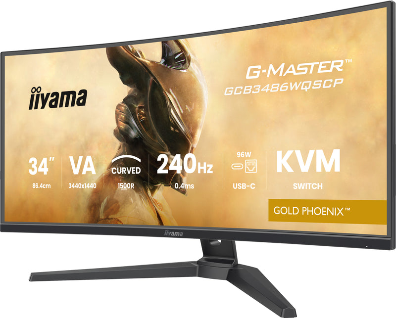 iiyama G-MASTER GCB3486WQSCP-B1 Computerbildschirm 86,4 cm (34") 3440 x 1440 Pixel UltraWide Quad HD Schwarz