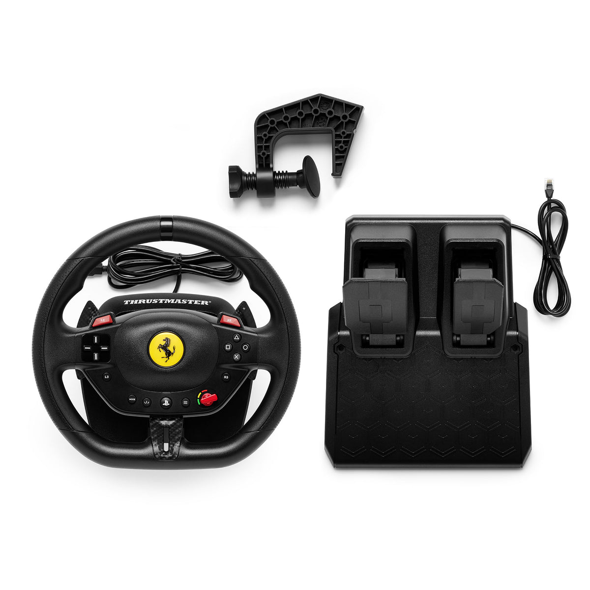 Thrustmaster T98-P Ferrari 296 GTB Schwarz USB Lenkrad + Pedale Analog / Digital PC, PlayStation 4, PlayStation 5