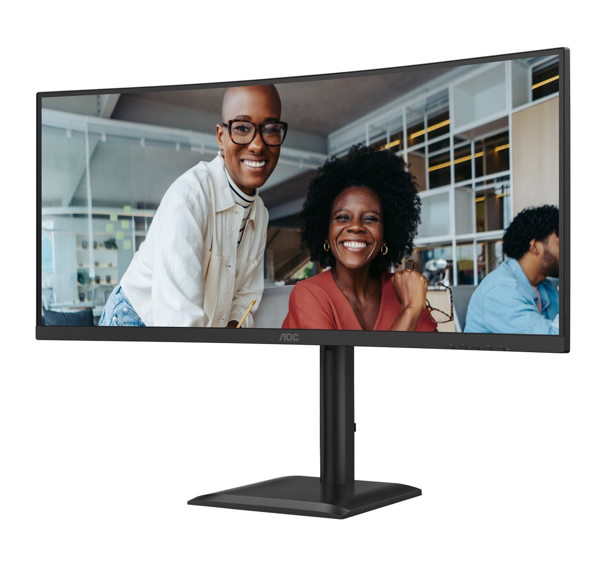 AOC CU34E4C Computerbildschirm 86,4 cm (34") 3440 x 1440 Pixel Schwarz