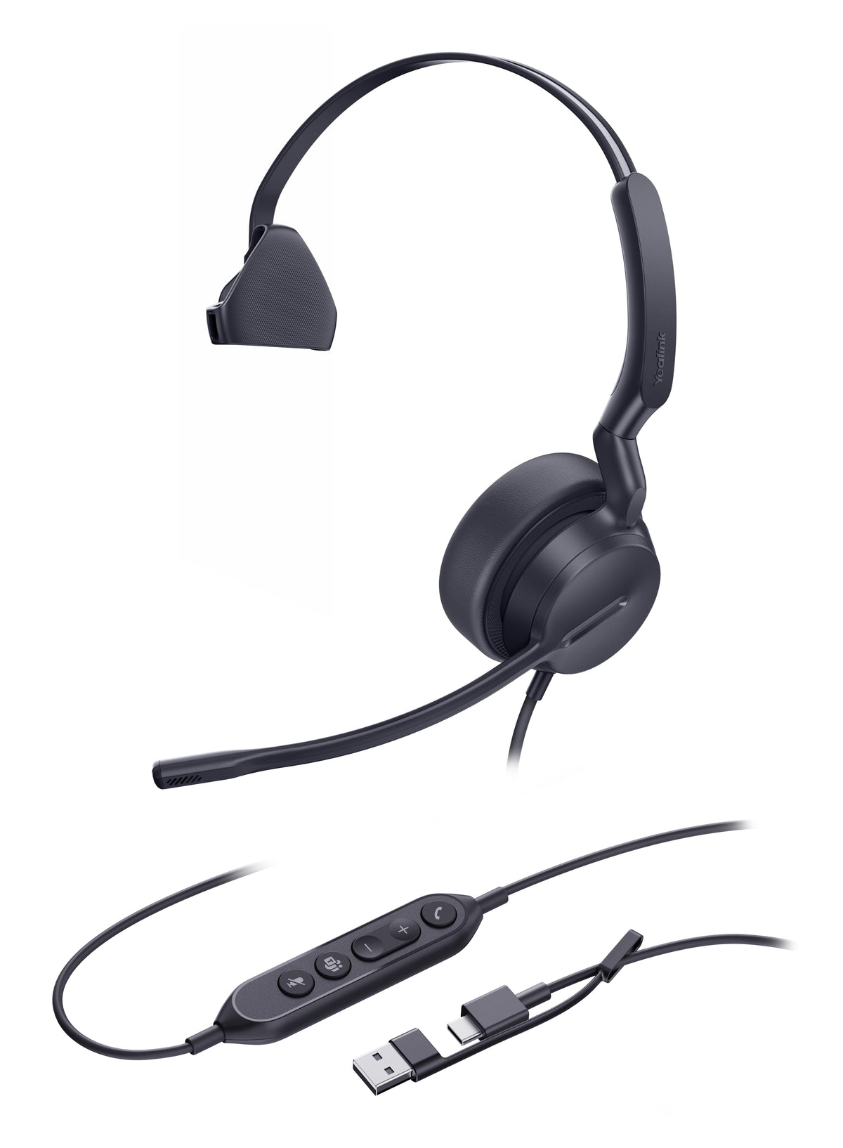 Yealink Mono-Teams-Headset mit USB-C/A-Anschluss