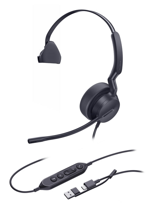 Yealink Mono-UC-Headset mit USB-C/A-Anschluss