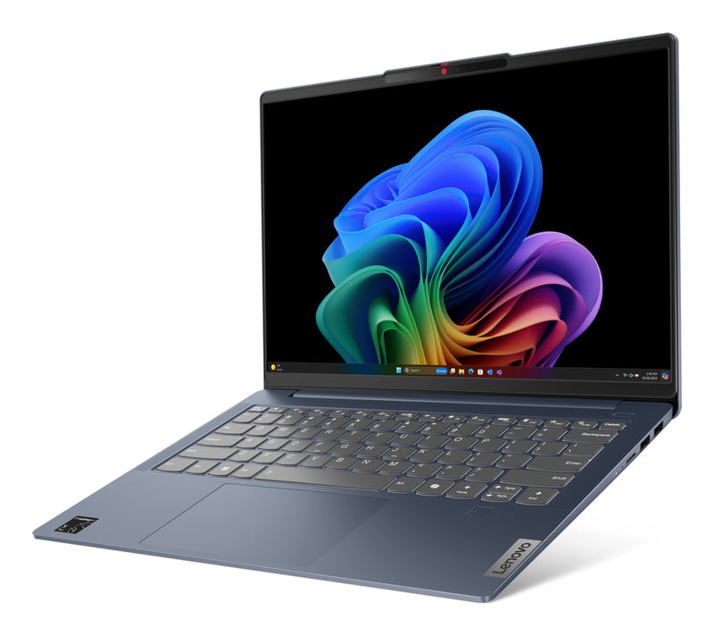 Lenovo IdeaPad Slim 5 14Q8X9 Copilot+ PC Snapdragon X1-26-100 Laptop 35,6 cm (14") WUXGA 16 GB LPDDR5x-SDRAM 512 GB SSD Wi-Fi 7 (802.11be) Windows 11 Home Deutsch Blau