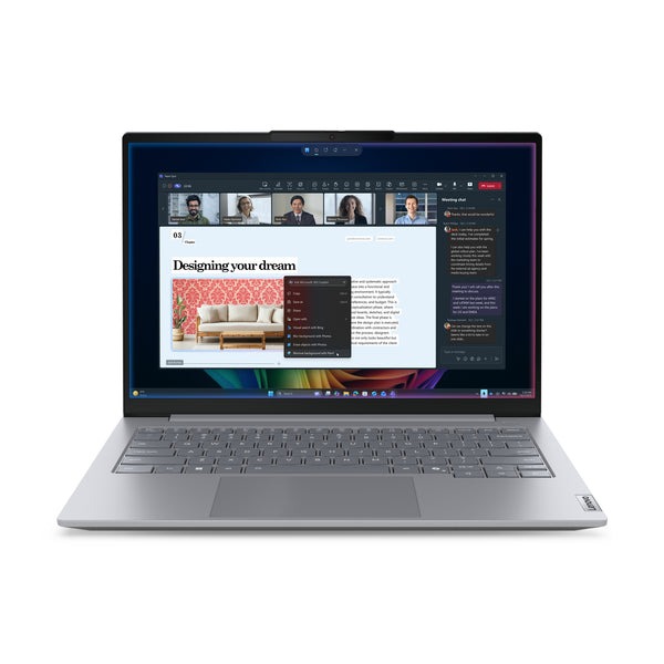 Lenovo ThinkBook 14 G9 IPL Copilot+ PC Intel Core Ultra 7 355 Laptop 35,6 cm (14") WUXGA 32 GB DDR5-SDRAM 512 GB SSD Wi-Fi 7 (802.11be) Windows 11 Pro Grau Deutsch
