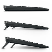 CHERRY Stream keyboard ultimate Tastatur Heimbüro USB + RF Wireless + Bluetooth QWERTY Englisch Schwarz