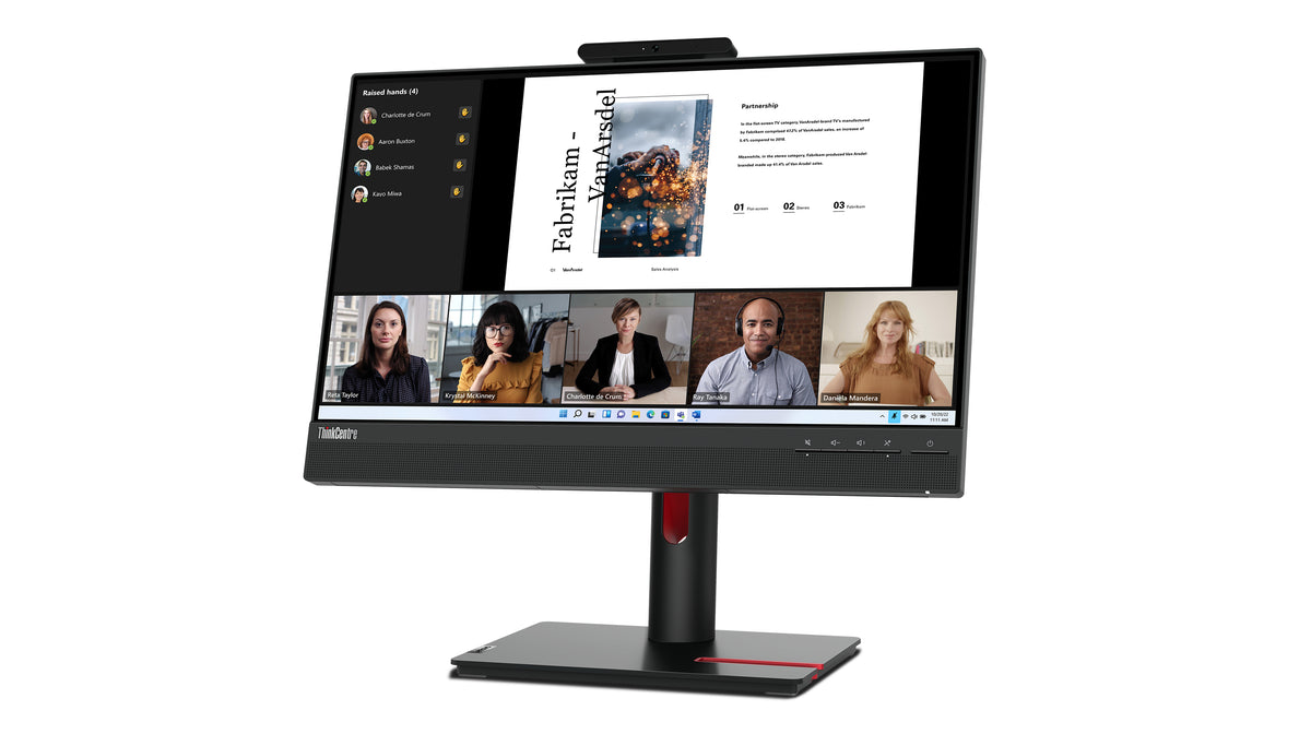 Lenovo ThinkCentre Tiny-In-One 22 Gen 5 Computerbildschirm 54,6 cm (21.5") 1920 x 1080 Pixel Full HD LED Touchscreen Schwarz