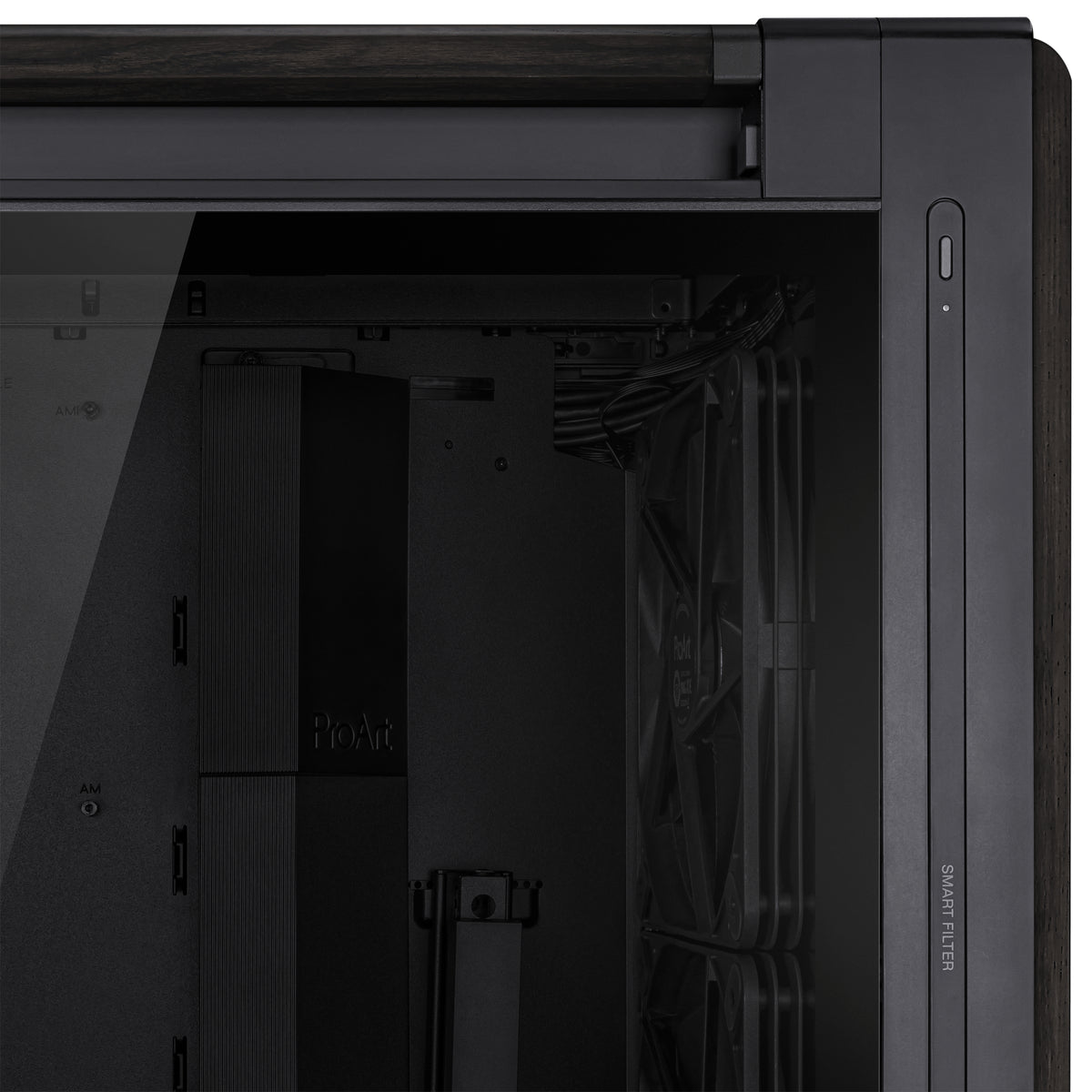 ASUS ProArt PA602 Wood Edition Midi Tower Schwarz