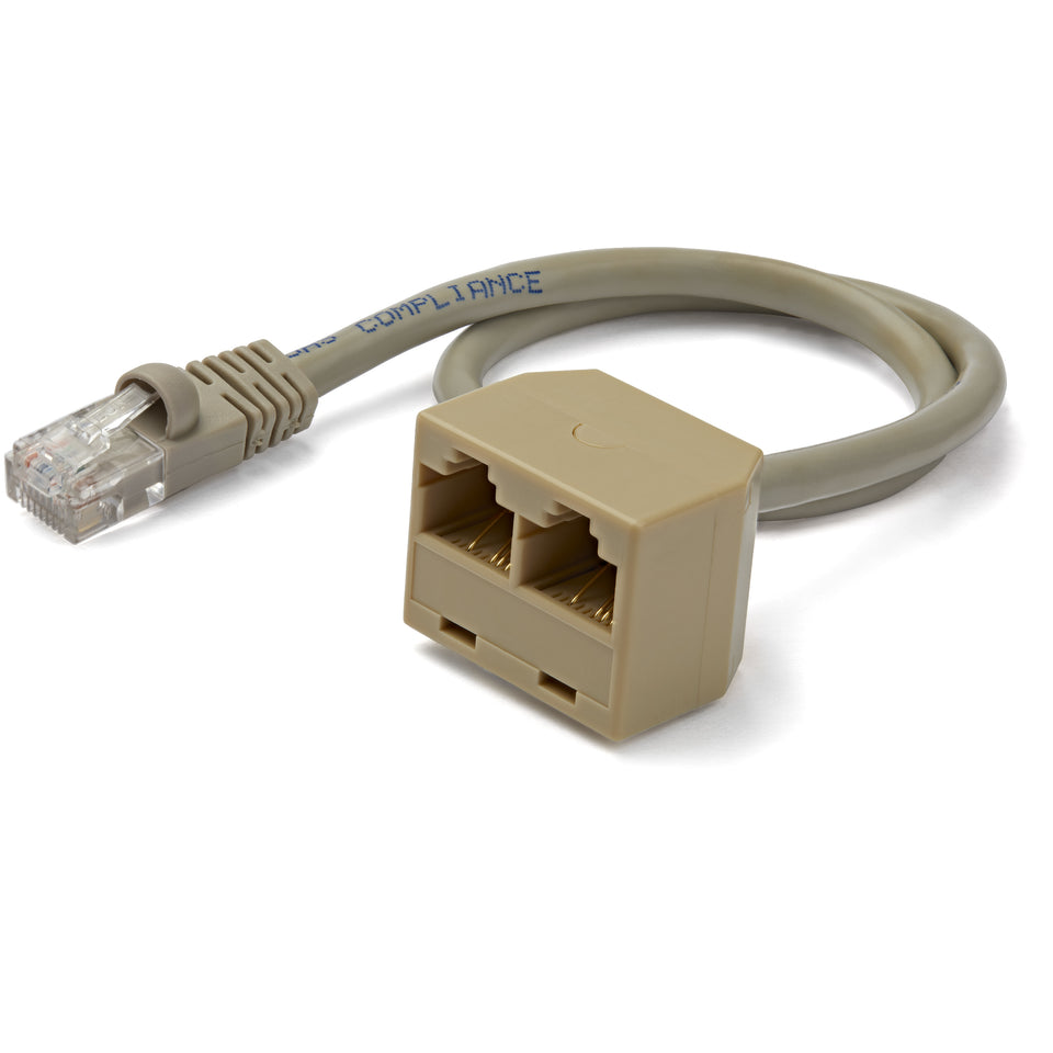 StarTech.com Câble adaptateur répartiteur RJ45 2 vers 1 - F/M
