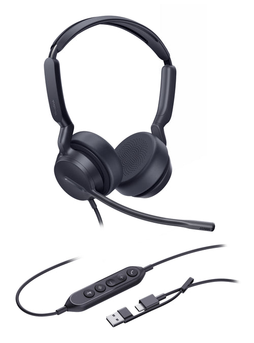 Yealink Dual-UC-Headset mit USB-C/A-Anschluss