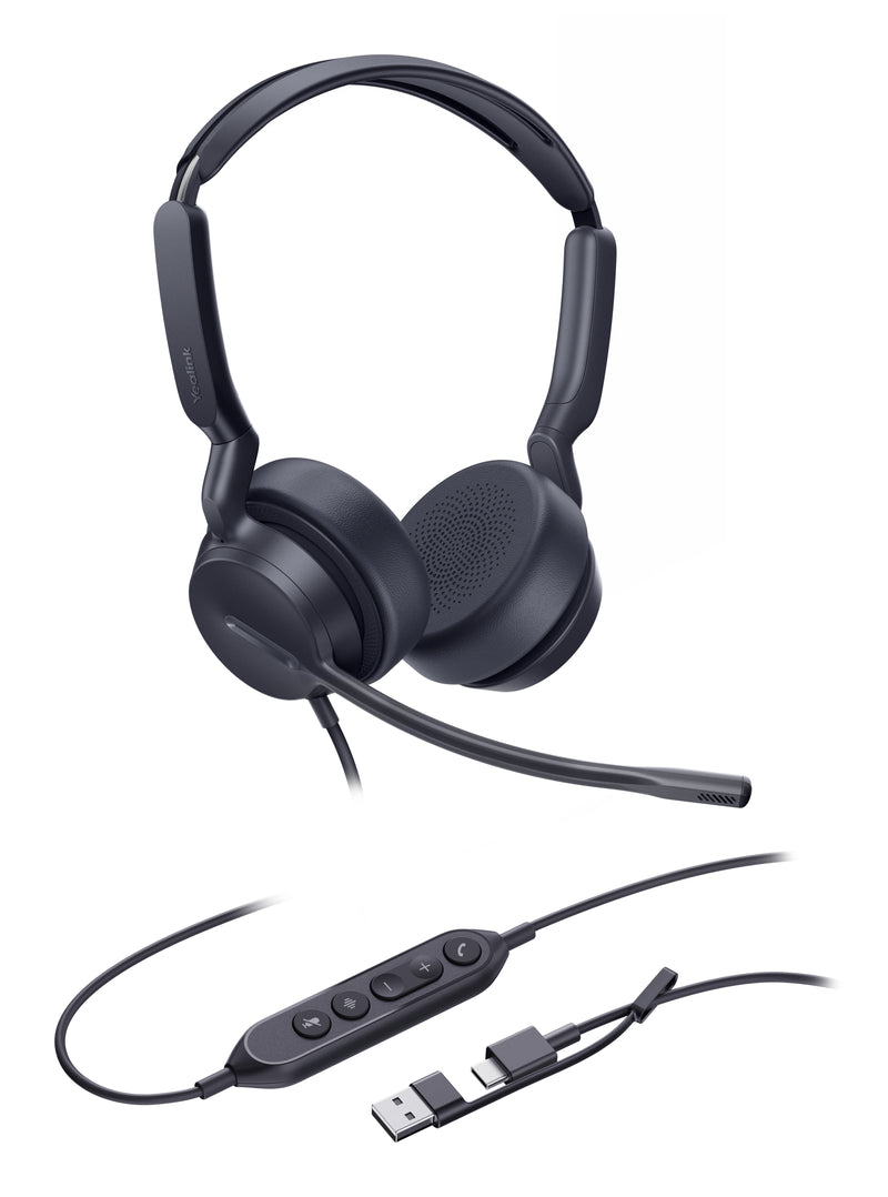 Yealink Dual-UC-Headset mit USB-C/A-Anschluss