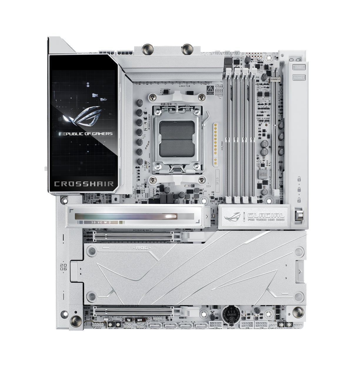 ASUS ROG CROSSHAIR X870E GLACIAL AMD X870E Sockel AM5 Erweitertes ATX