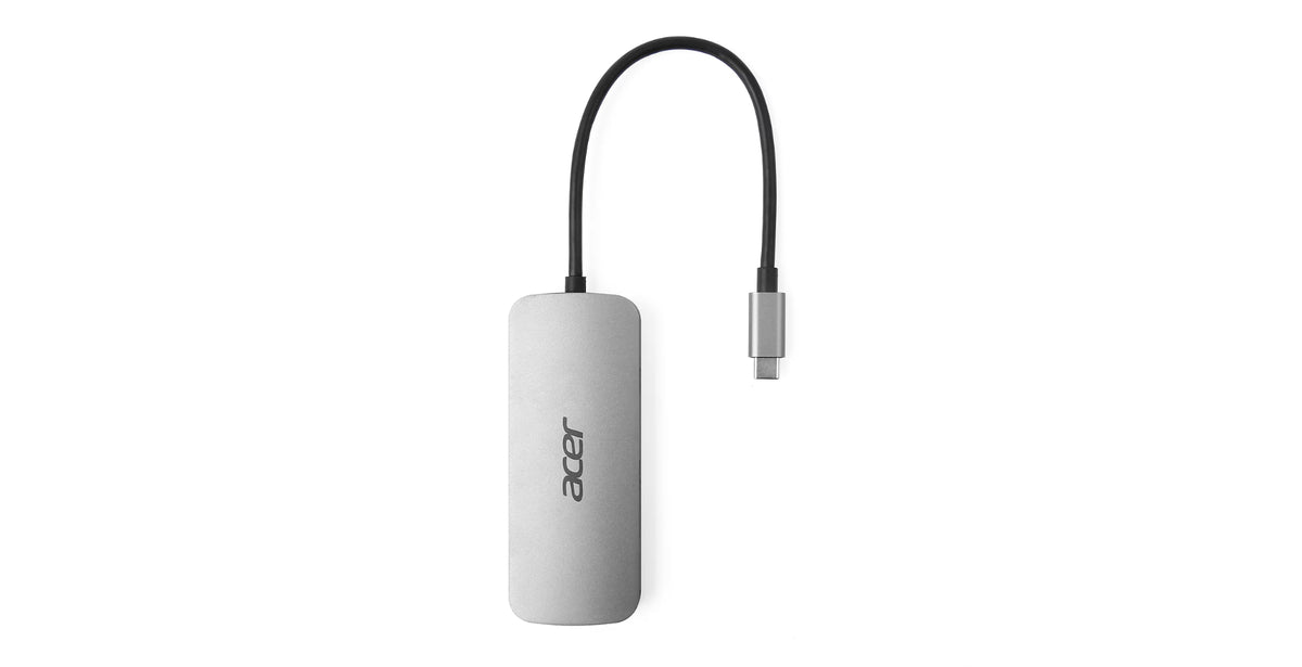 Acer 7in1 Type C Dongle Kabelgebunden USB 3.2 Gen 1 (3.1 Gen 1) Type-C Silber