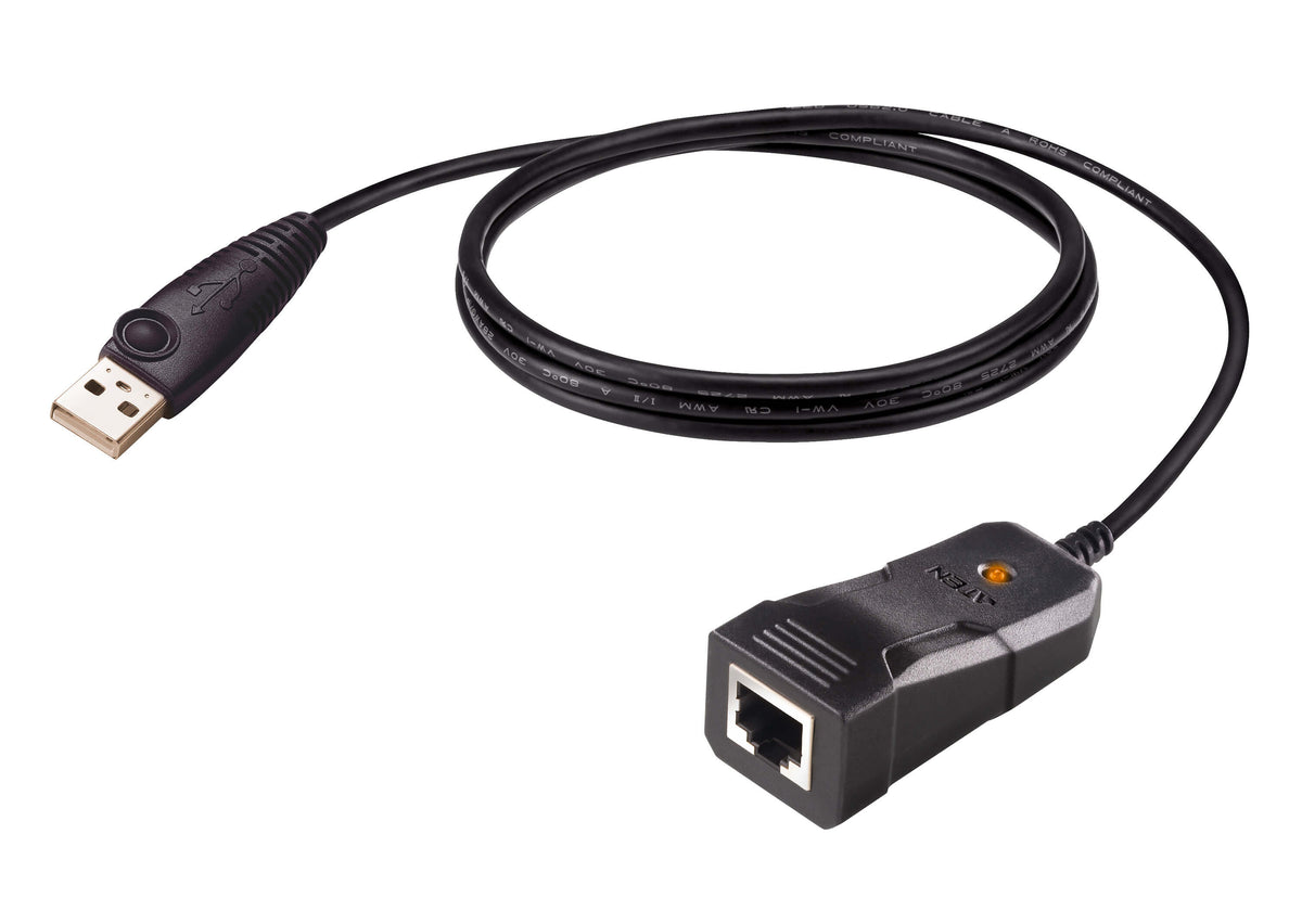ATEN UC232BF Serien-Kabel Schwarz 1,2 m USB Typ-A RJ-45