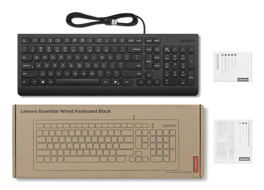 Lenovo 4Y41R64647 Tastatur Heimbüro USB Deutsch Schwarz