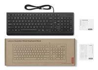 Lenovo 4Y41R64633 Tastatur Heimbüro USB US Englisch Schwarz