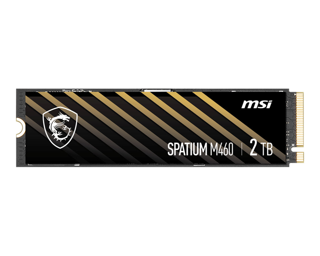 MSI SPATIUM M460 PCIE 4.0 NVME M.2 2TB Internes Solid State Drive PCI Express 4.0 3D NAND