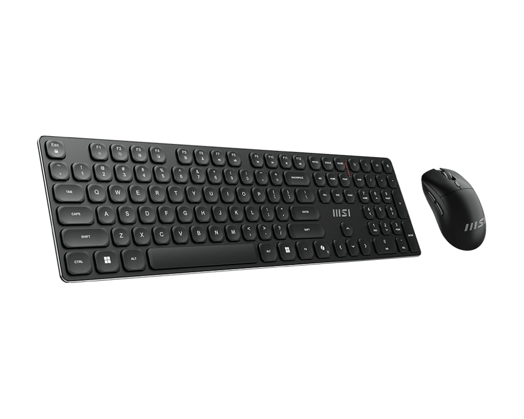 MSI FORGE K210 WIRELESS COMBO Tastatur Maus enthalten Heimbüro USB Schwarz