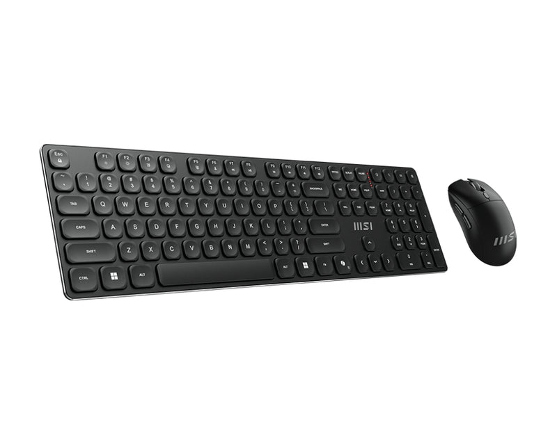 MSI FORGE K210 WIRELESS COMBO Tastatur Maus enthalten Heimbüro USB Schwarz