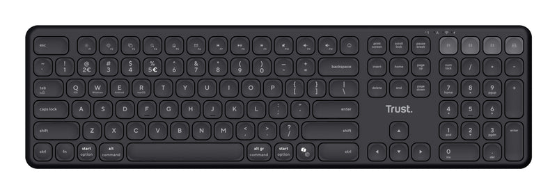 Trust Vaiya Kabellose Tastatur für mehrere Geräte - Schwarz