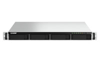 QNAP TS-464U NAS Rack (1U) Intel® Celeron® N5095 8 GB DDR4 0 TB QNAP Turbo System Aluminium, Schwarz