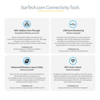StarTech.com Thunderbolt 4 Docking station, 96W PD, Einzelner 8K/Dual 4K 60Hz Monitor, 3xTB4/USB4 und 4xUSB-A Hub, SD/GbE, Thunderbolt 4/3 und USB4 kompatibel, K-Slot, 0.8m Kabel