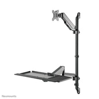 Neomounts WL90-325BL1 Sitz-Steh-Arbeitsplatz-Wand 17-32" - Gasfeder