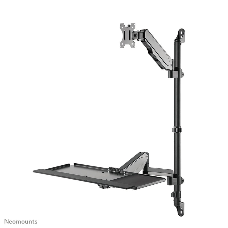 Neomounts WL90-325BL1 Sitz-Steh-Arbeitsplatz-Wand 17-32" - Gasfeder