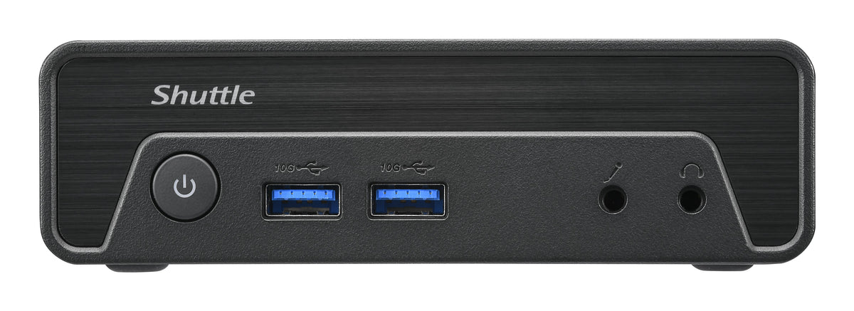 Shuttle Nano PC NE10N, Intel N 100, 1x HDMI, 1x DP, 6x USB, 1x LAN, VESA, lüfterlos, 24/7 Dauerbetrieb
