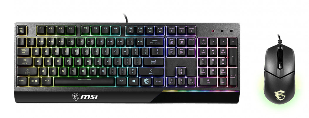 MSI S11-04DE601-CLA Tastatur Maus enthalten Gaming USB QWERTZ Deutsch Schwarz