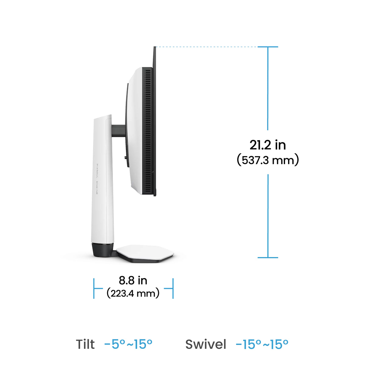 BenQ EX271QZ Computerbildschirm 67,3 cm (26.5") 2560 x 1440 Pixel 2K OLED Weiß
