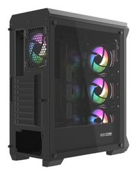 GENESIS Irid 505 ARGB Midi Tower Schwarz, Transparent
