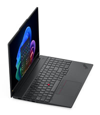 Lenovo ThinkPad E16 Gen 4 (Intel) Copilot+ PC Intel Core Ultra 7 355 Laptop 40.6 cm (16") WUXGA 16 GB DDR5-SDRAM 512 GB SSD Wi-Fi 7 (802.11be) Windows 11 Pro Switzerland Black