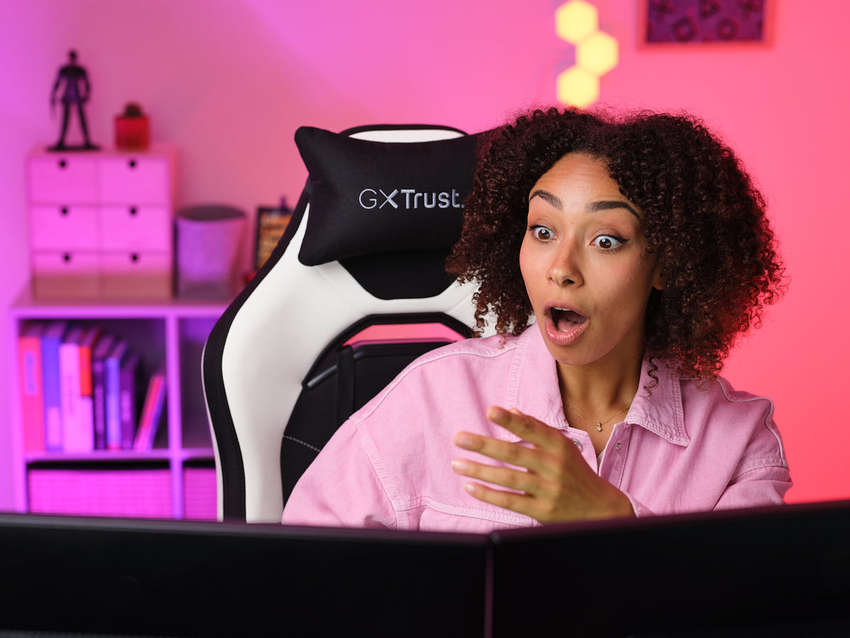 Trust GXT 714 RUYA Universal-Gamingstuhl Schwarz, Weiß