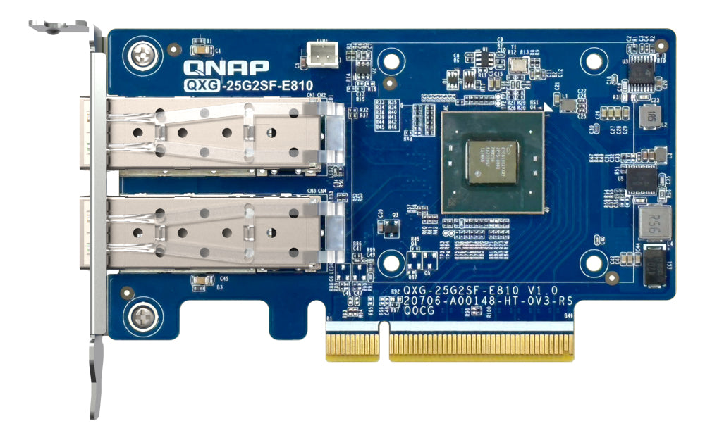 QNAP QXG-25G2SF-E810 Netzwerkkarte Eingebaut Faser 25000 Mbit/s