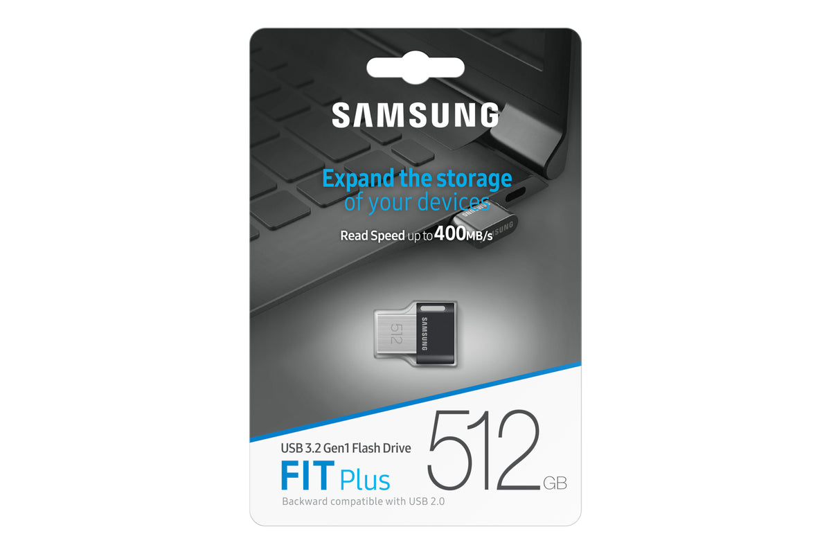Samsung MUF-512AB USB-Stick 512 GB USB Typ-A 3.2 Gen 1 (3.1 Gen 1) Schwarz, Edelstahl