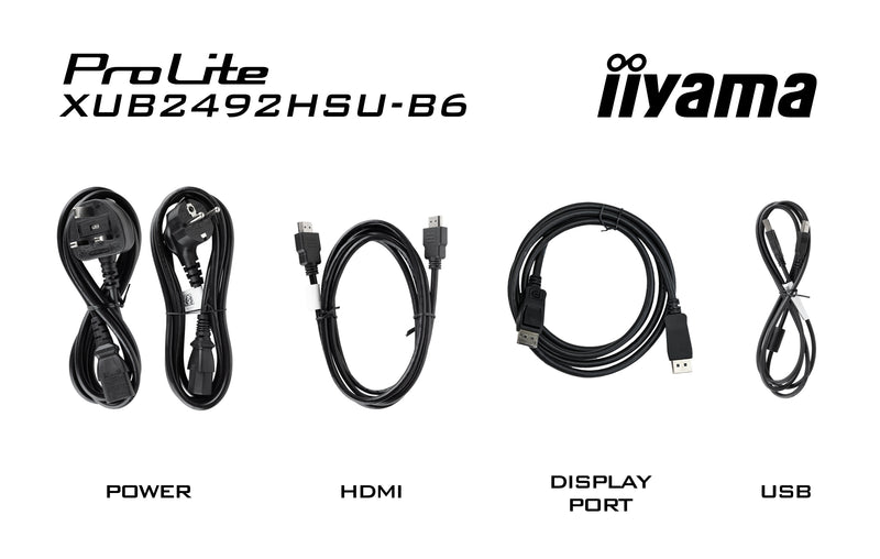 iiyama XUB2492HSU-B6 Computerbildschirm 60,5 cm (23.8") 1920 x 1080 Pixel Full HD LED Schwarz