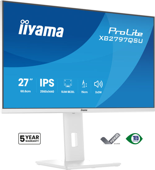 iiyama ProLite XB2797QSU-W1 Computerbildschirm 68,6 cm (27") 2560 x 1440 Pixel Quad HD LED Weiß