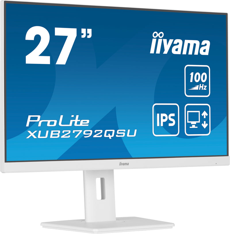 iiyama ProLite XUB2792QSU-W6 Computerbildschirm 68,6 cm (27") 2560 x 1440 Pixel Quad HD LED Weiß