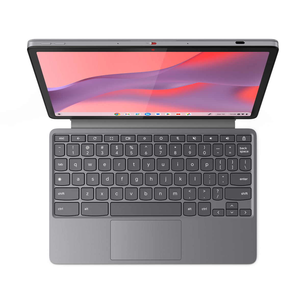 Lenovo Chromebook Duet 11M889 MediaTek Kompanio 838 27,8 cm (10.9") Touchscreen WUXGA 8 GB LPDDR4x-SDRAM 128 GB eMMC Wi-Fi 6 (802.11ax) ChromeOS Grau Schweiz