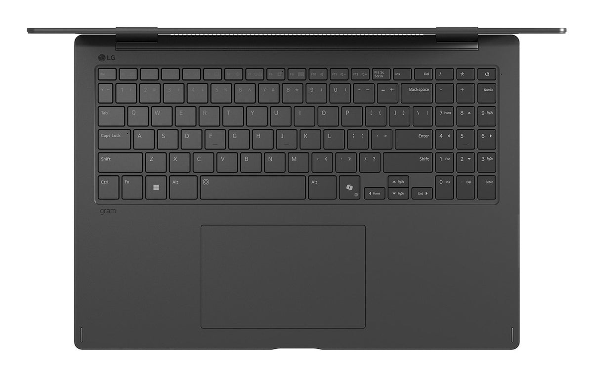 LG Gram Pro 16TB90TP Intel Core Ultra 7 255H Hybrid (2-in-1) 40,6 cm (16") Touchscreen WQXGA+ 16 GB LPDDR5x-SDRAM 1 TB SSD Wi-Fi 7 (802.11be) Windows 11 Pro Deutsch Schwarz