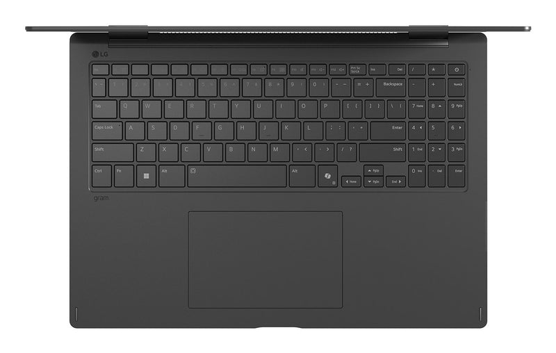 LG Gram Pro 16TB90TP Intel Core Ultra 7 255H Hybrid (2-in-1) 40,6 cm (16") Touchscreen WQXGA+ 16 GB LPDDR5x-SDRAM 1 TB SSD Wi-Fi 7 (802.11be) Windows 11 Pro Deutsch Schwarz