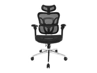 Equip Ergonomischer Premium-Bürostuhl mit Kopfstütze und Armlehnen, Schwarz