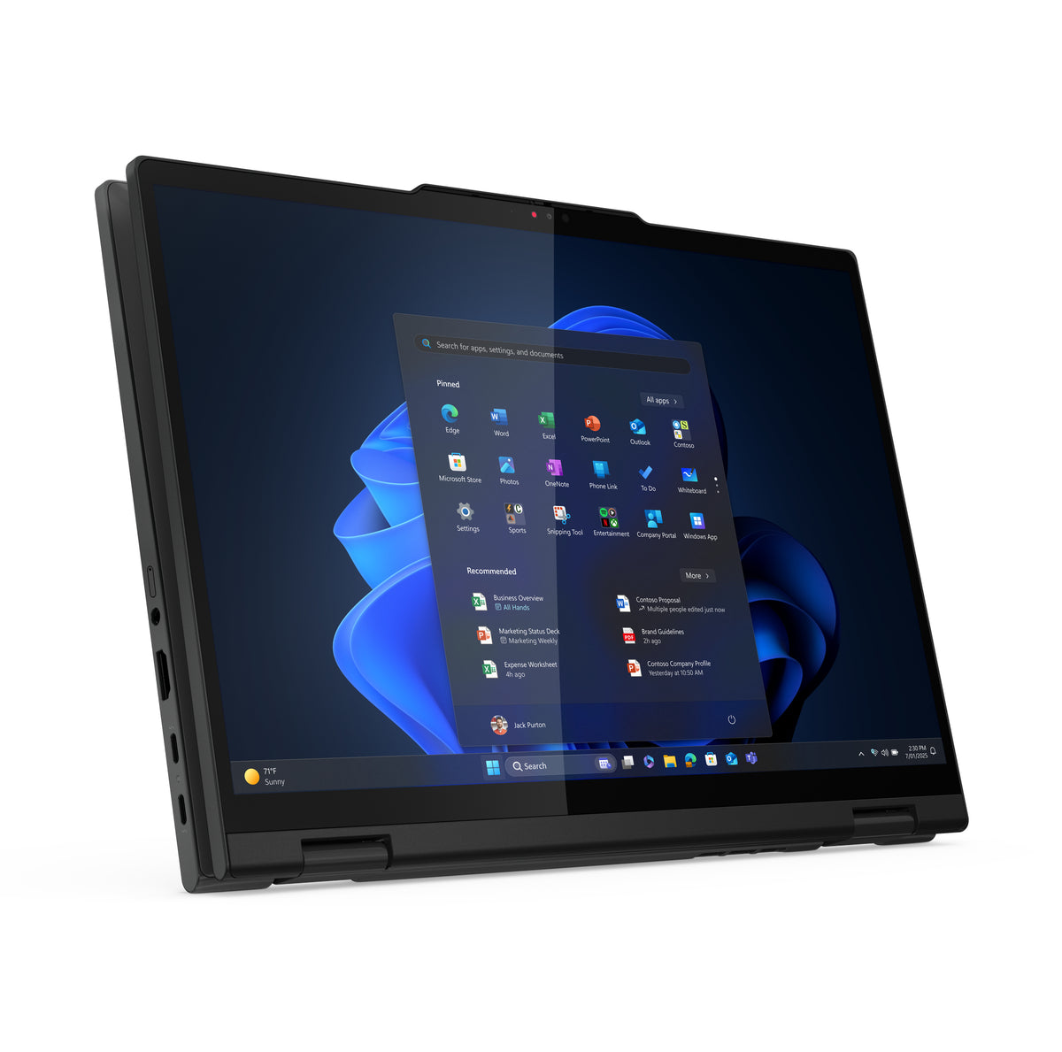 Lenovo ThinkPad T14s 2-in-1 Gen 1 Intel Core Ultra 7 255U Hybrid (2-in-1) 35,6 cm (14") Touchscreen WUXGA 32 GB LPDDR5x-SDRAM 1 TB SSD Wi-Fi 7 (802.11be) Windows 11 Pro Deutsch Schwarz