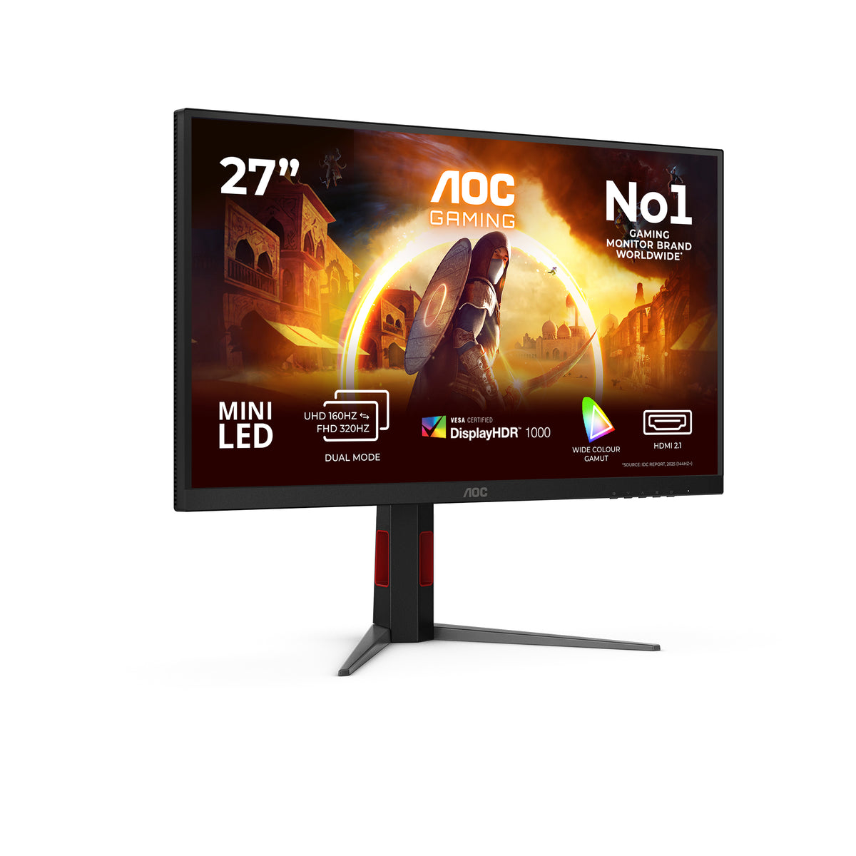 AOC G4 U27G4XM Computerbildschirm 68,6 cm (27") 3840 x 2160 Pixel 4K Ultra HD LED Schwarz, Rot